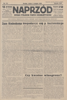 Naprzód : organ Polskiej Partji Socjalistycznej. 1934, nr 173