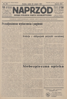 Naprzód : organ Polskiej Partji Socjalistycznej. 1934, nr 190 (po konfiskacie nakład drugi)