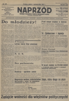 Naprzód : organ Polskiej Partji Socjalistycznej. 1934, nr 225
