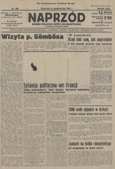 Naprzód : organ Polskiej Partji Socjalistycznej. 1934, nr 249 (po konfiskacie nakład drugi)