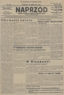 Naprzód : organ Polskiej Partji Socjalistycznej. 1934, nr 255 (po konfiskacie nakład drugi)
