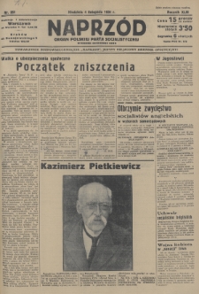 Naprzód : organ Polskiej Partji Socjalistycznej. 1934, nr 261