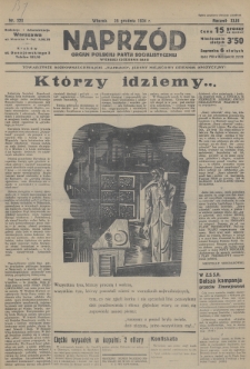 Naprzód : organ Polskiej Partji Socjalistycznej. 1934, nr 323