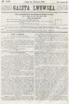 Gazeta Lwowska. 1866, nr 140