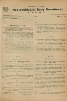 Dziennik Urzędowy Wojewódzkiej Rady Narodowej w Koszalinie. 1961, nr 2 (25 lutego)