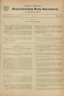 Dziennik Urzędowy Wojewódzkiej Rady Narodowej w Koszalinie. 1961, nr 3 (28 marca)