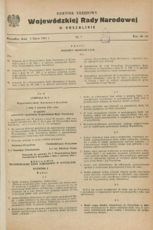 Dziennik Urzędowy Wojewódzkiej Rady Narodowej w Koszalinie. 1961, nr 7 (5 lipca)