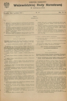Dziennik Urzędowy Wojewódzkiej Rady Narodowej w Koszalinie. 1961, nr 13 (9 grudnia)