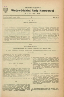 Dziennik Urzędowy Wojewódzkiej Rady Narodowej w Koszalinie. 1965, nr 2 (1 marca)