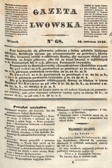 Gazeta Lwowska. 1846, nr 68