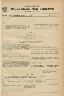 Dziennik Urzędowy Wojewódzkiej Rady Narodowej w Koszalinie. 1966, nr 17 (30 listopada)