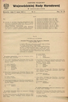 Dziennik Urzędowy Wojewódzkiej Rady Narodowej w Koszalinie. 1968, nr 5 (31 maja)