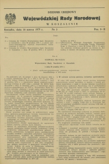Dziennik Urzędowy Wojewódzkiej Rady Narodowej w Koszalinie. 1975, nr 3 (28 marca)