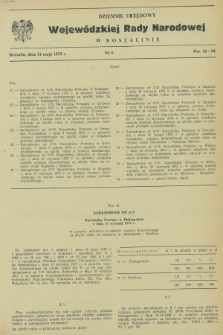 Dziennik Urzędowy Wojewódzkiej Rady Narodowej w Koszalinie. 1975, nr 6 (31 maja)