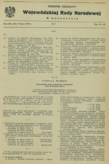 Dziennik Urzędowy Wojewódzkiej Rady Narodowej w Koszalinie. 1975, nr 7 (10 lipca)