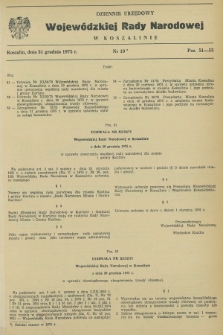 Dziennik Urzędowy Wojewódzkiej Rady Narodowej w Koszalinie. 1975, nr 10 (31 grudnia)