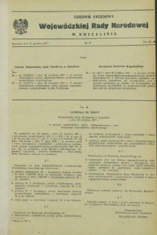 Dziennik Urzędowy Wojewódzkiej Rady Narodowej w Koszalinie. 1977, nr 8 (31 grudnia)