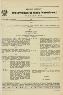 Dziennik Urzędowy Wojewódzkiej Rady Narodowej w Koszalinie. 1978, nr 3 (25 kwietnia)