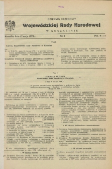 Dziennik Urzędowy Wojewódzkiej Rady Narodowej w Koszalinie. 1978, nr 4 (12 maja)