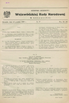 Dziennik Urzędowy Wojewódzkiej Rady Narodowej w Koszalinie. 1980, nr 7 (15 grudnia)