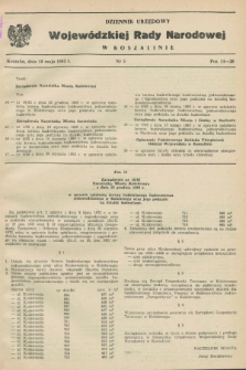 Dziennik Urzędowy Wojewódzkiej Rady Narodowej w Koszalinie. 1983, nr 5 (10 maja)