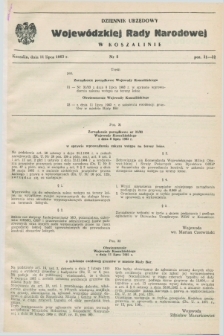 Dziennik Urzędowy Wojewódzkiej Rady Narodowej w Koszalinie. 1983, nr 8 (11 lipca)