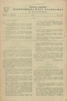 Dziennik Urzędowy Wojewódzkiej Rady Narodowej w Szczecinie. 1952, nr 3 (15 marca)