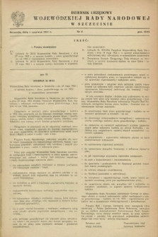 Dziennik Urzędowy Wojewódzkiej Rady Narodowej w Szczecinie. 1953, nr 4 (1 czerwca)