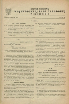 Dziennik Urzędowy Wojewódzkiej Rady Narodowej w Szczecinie. 1953, nr 8 (1 sierpnia)