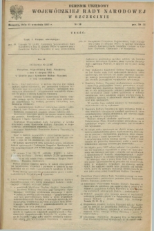 Dziennik Urzędowy Wojewódzkiej Rady Narodowej w Szczecinie. 1953, nr 10 (15 września)