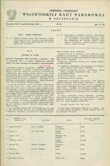 Dziennik Urzędowy Wojewódzkiej Rady Narodowej w Szczecinie. 1953, nr 12 (31 października)