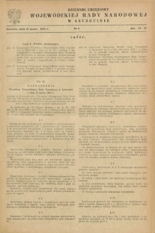 Dziennik Urzędowy Wojewódzkiej Rady Narodowej w Szczecinie. 1954, nr 4 (31 marca)