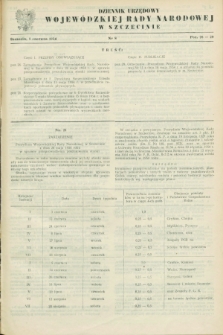 Dziennik Urzędowy Wojewódzkiej Rady Narodowej w Szczecinie. 1954, nr 8 (1 czerwca)