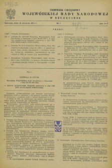 Dziennik Urzędowy Wojewódzkiej Rady Narodowej w Szczecinie. 1955, nr 1 (15 stycznia)