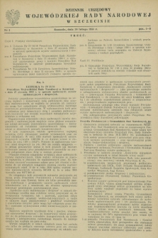 Dziennik Urzędowy Wojewódzkiej Rady Narodowej w Szczecinie. 1956, nr 2 (20 lutego)
