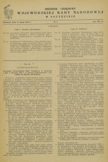 Dziennik Urzędowy Wojewódzkiej Rady Narodowej w Szczecinie. 1956, nr 6 (12 maja)