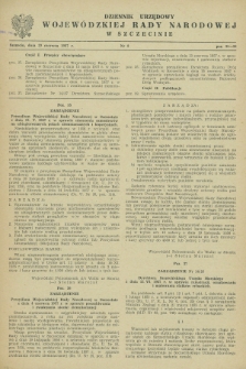 Dziennik Urzędowy Wojewódzkiej Rady Narodowej w Szczecinie. 1957, nr 8 (29 czerwca)