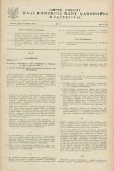 Dziennik Urzędowy Wojewódzkiej Rady Narodowej w Szczecinie. 1958, nr 8 (20 czerwca)