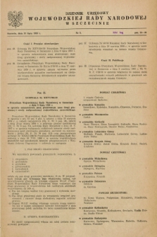 Dziennik Urzędowy Wojewódzkiej Rady Narodowej w Szczecinie. 1958, nr 9 (31 lipca)