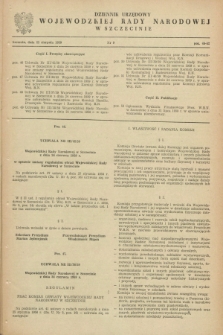 Dziennik Urzędowy Wojewódzkiej Rady Narodowej w Szczecinie. 1959, nr 9 (25 sierpnia)