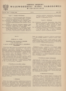 Dziennik Urzędowy Wojewódzkiej Rady Narodowej w Szczecinie. 1959, nr 10 (1 września)