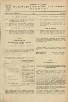 Dziennik Urzędowy Wojewódzkiej Rady Narodowej w Szczecinie. 1960, nr 3 (24 lutego)