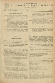Dziennik Urzędowy Wojewódzkiej Rady Narodowej w Szczecinie. 1960, nr 4 (25 marca)