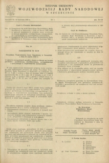 Dziennik Urzędowy Wojewódzkiej Rady Narodowej w Szczecinie. 1960, nr 5 (16 kwietnia)