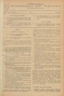 Dziennik Urzędowy Wojewódzkiej Rady Narodowej w Szczecinie. 1960, nr 7 (14 maja)