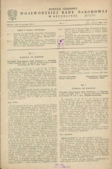 Dziennik Urzędowy Wojewódzkiej Rady Narodowej w Szczecinie. 1961, nr 1 (18 stycznia)