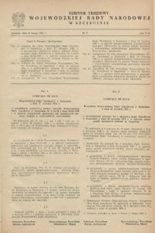 Dziennik Urzędowy Wojewódzkiej Rady Narodowej w Szczecinie. 1961, nr 3 (22 lutego)