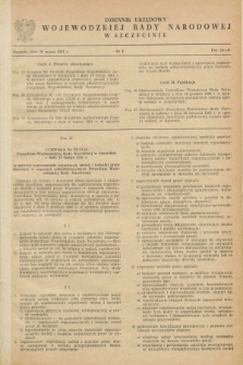 Dziennik Urzędowy Wojewódzkiej Rady Narodowej w Szczecinie. 1961, nr 4 (20 marca)