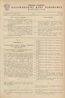 Dziennik Urzędowy Wojewódzkiej Rady Narodowej w Szczecinie. 1961, nr 5 (26 kwietnia)