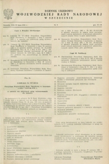 Dziennik Urzędowy Wojewódzkiej Rady Narodowej w Szczecinie. 1961, nr 9 (20 lipca)